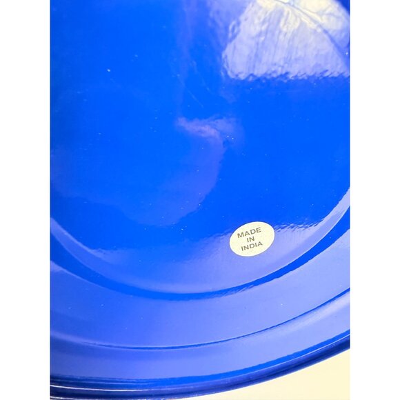 Jaipur In Bloom Floral Blue Metal Watering Can Garden Hand Painted Decorative - Picture 7 of 15